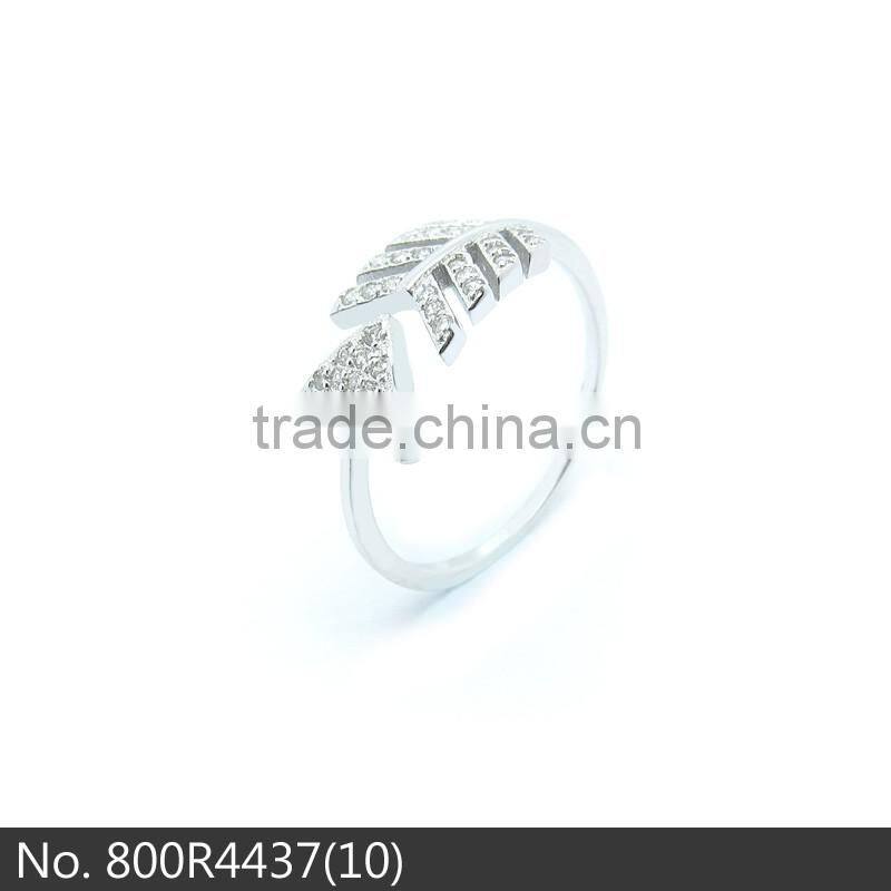 Perfect workmanship korea styles sterling silver jewelry gold plated small arrow rings for girls