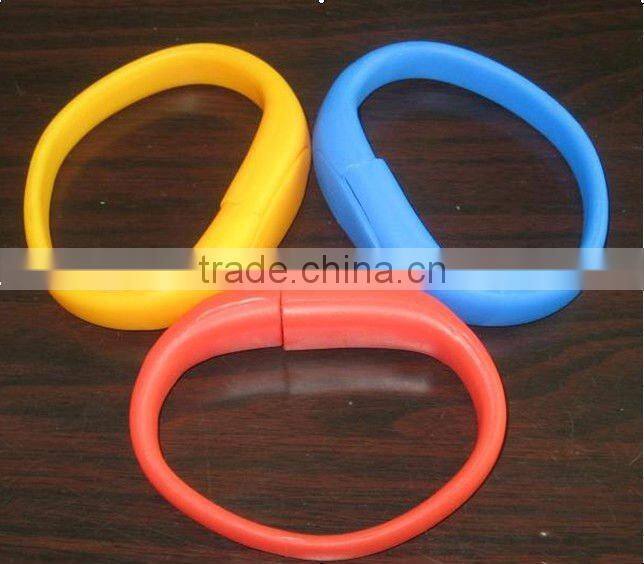 Sillicone Bracelet USB with 2.0 USB Interface Pendrive Bracelet Wirst USB 1 GB