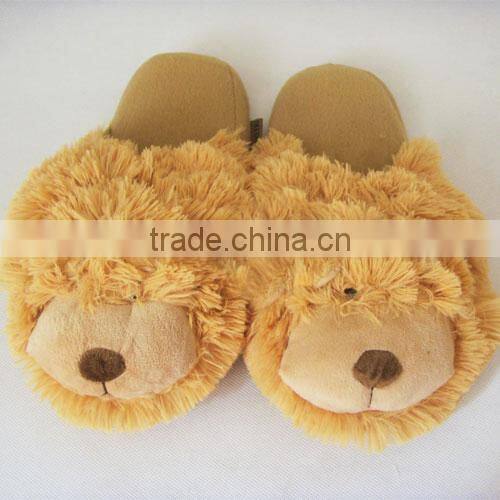 cute plush animal slippers/plush animal duck slippers/plush animal indoor slippers