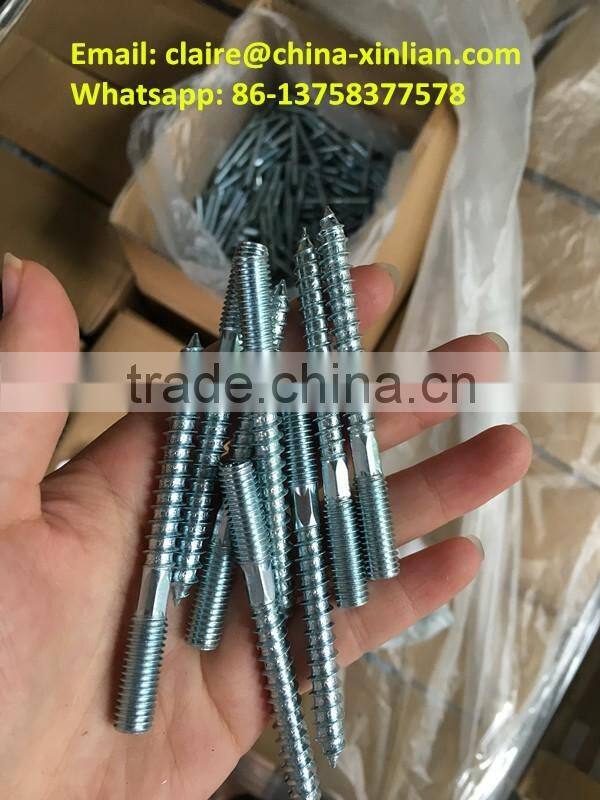 Steel Double threaded screw zp