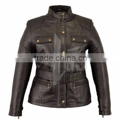 Hot Sale New Fashion And Style Women Jacket Red Leather Jacket For Women