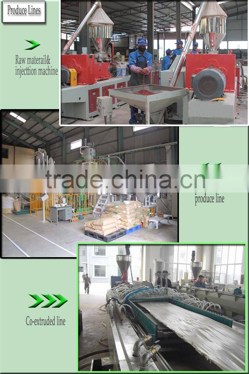 pvc vinyl deck flooring aging resistance anti-uv decking CE,SGS