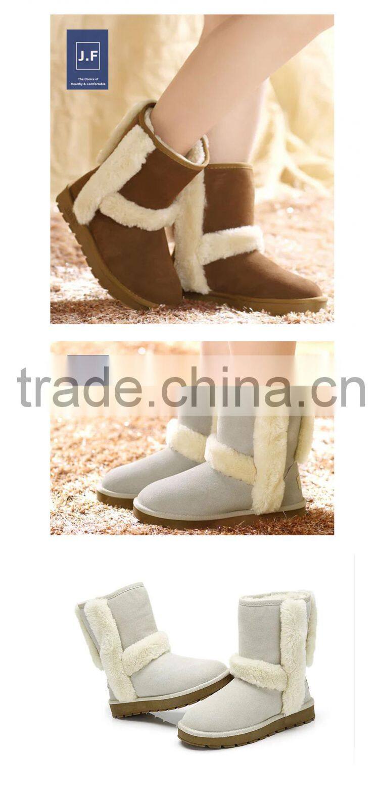 fashion new design anti-slip snow boots for women