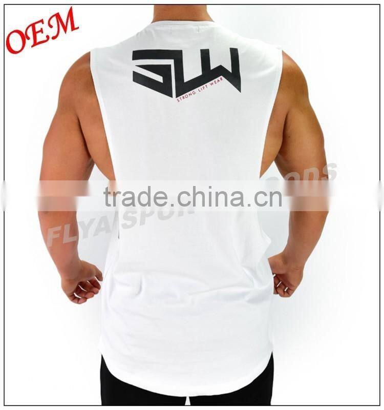 2016 Newest style men sleeveless t shirts running wear men fitness tank tops