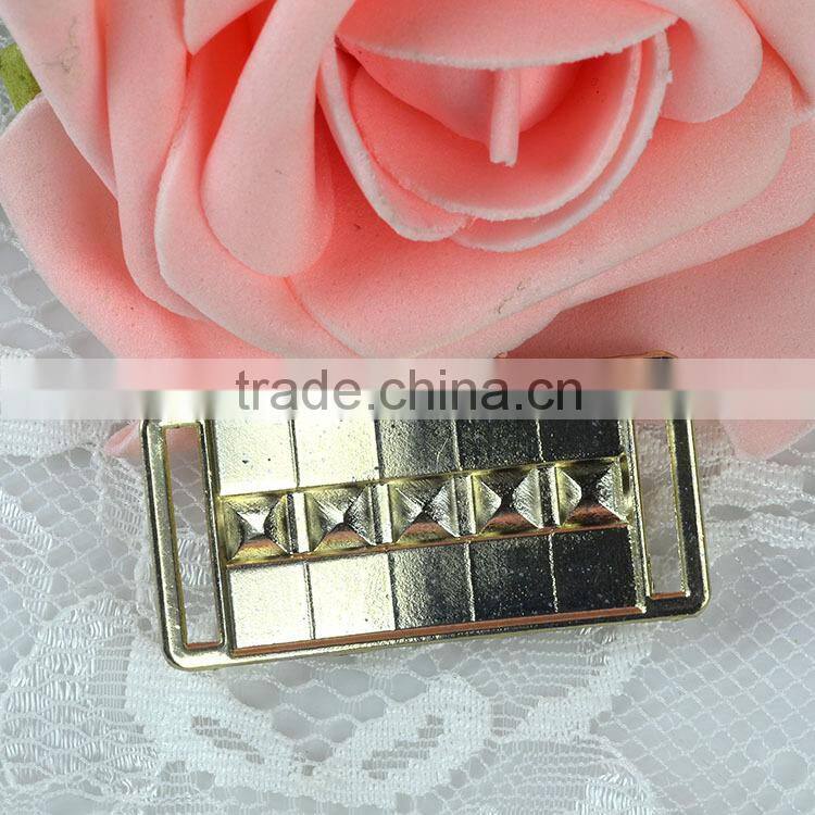 2015 fashion adjustable buckle, belt buckle manufacturers, crystal rhinestone ribbon buckle for bikini Decoration