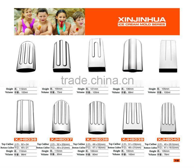 Stainless Steel Shaped Frozen Ice Pop Maker Figure Freezer Popsicle Mold