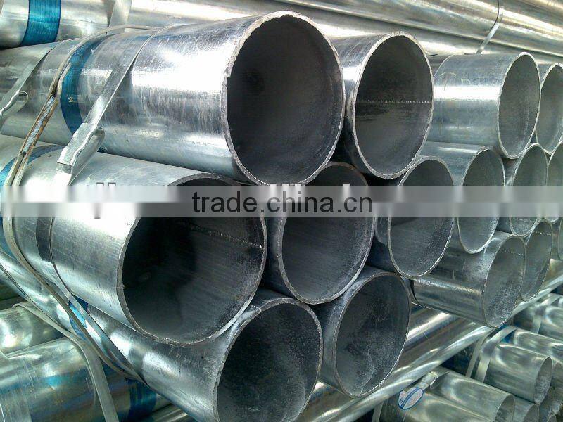 BS 1387 Q235 hot dipped galvanized steel pipe