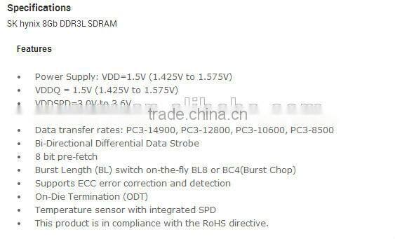 HMT41GV7AFR8A 8g ddr3 pc-1600