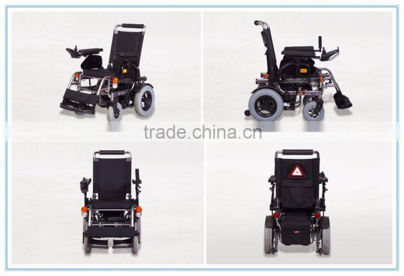 9" wheel Brushless folding electric power wheelchair with brushless joystic controller