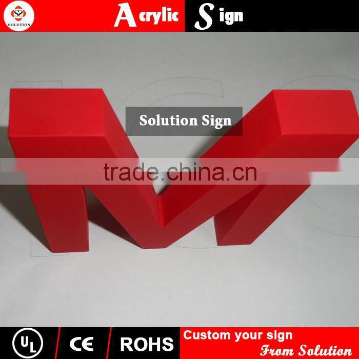 laser cutting stainless steel frame led crystal acrylic letters