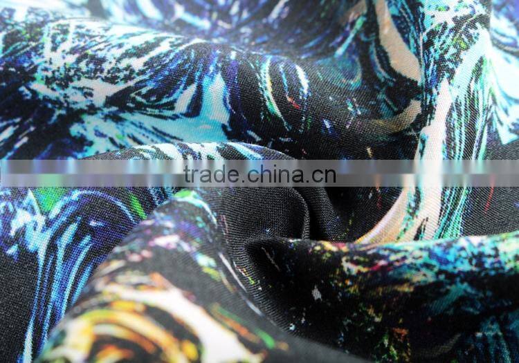 digital printed clothing textile china factory wholesale viscose voile fabric