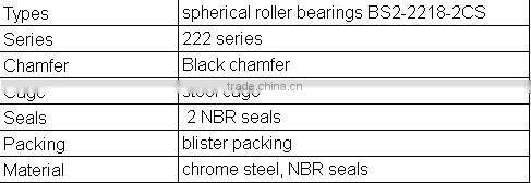 High Quality Spherical Roller Bearings BS2-2218-2CS