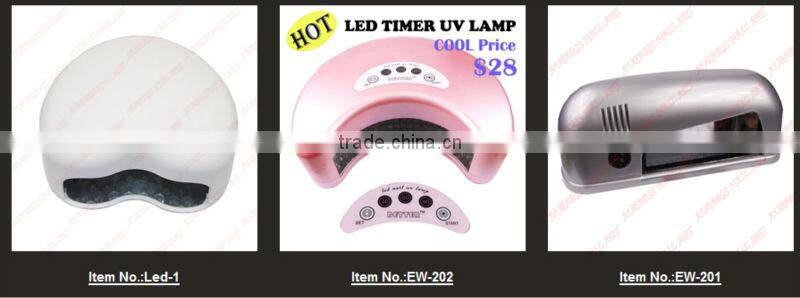 36W /18W/12W Wholesale cheap pink color CCFL LED UV nail lamp led gel nail polish dryer lamp with CE certificated