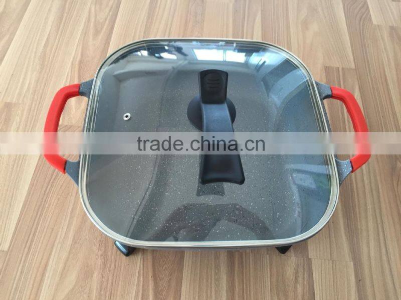 ceramic deep frying pan ceramic bread pan electric hot pan