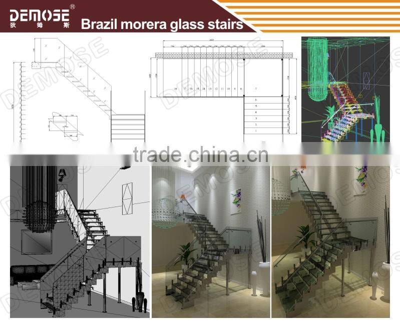 stair frameless spigot glass railing stairway step and hardware to stairs to the loft