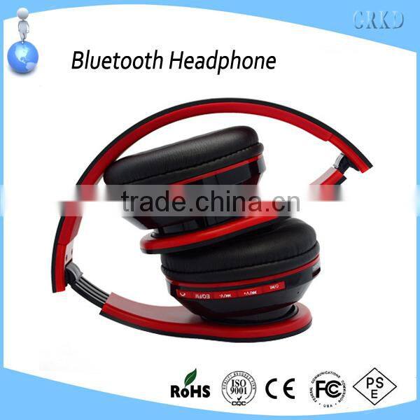 Fashion design earmuff wireless bluetooth headphone with FM radio
