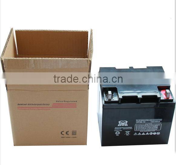mf battery 12V38Ah Storage Solar lead acid in rechargeable Battery 24v