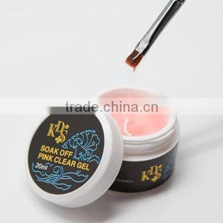 Soak off camouflage extension builder cover gel