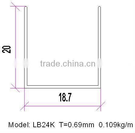 aluminium alu extruded aluminum perfil extruido