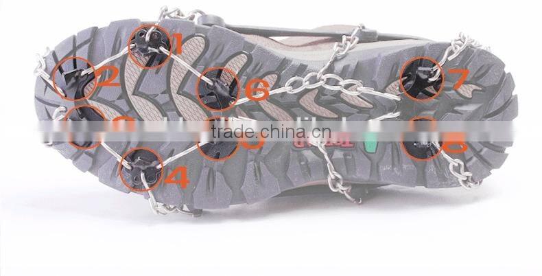 8 teeth claws simple antiskid spike snow crampons ice snow cleats