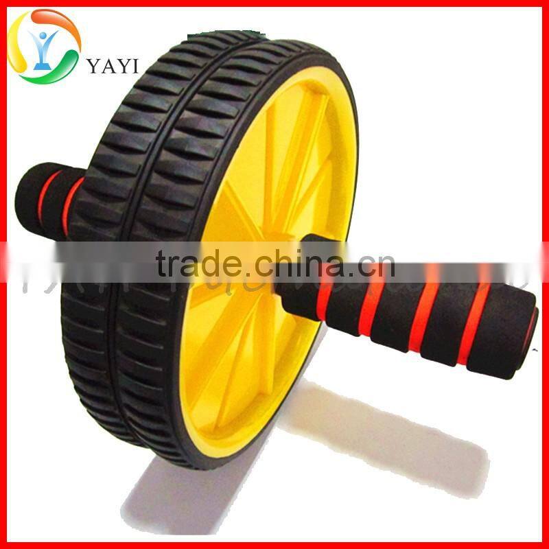 No-Slip Comfort Grips Dual Wheel Ab Roller