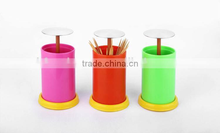 new household items made china automatic stainless steel toothpick holder