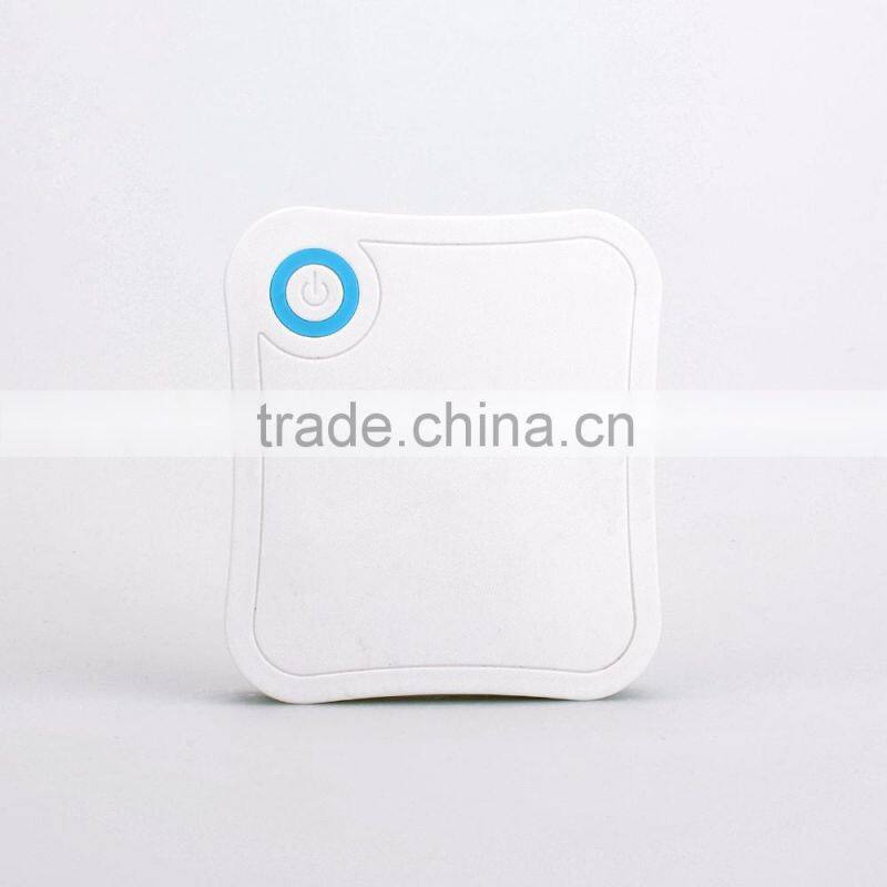 Best price squared 6600mAh portable led flashlight power bank producer