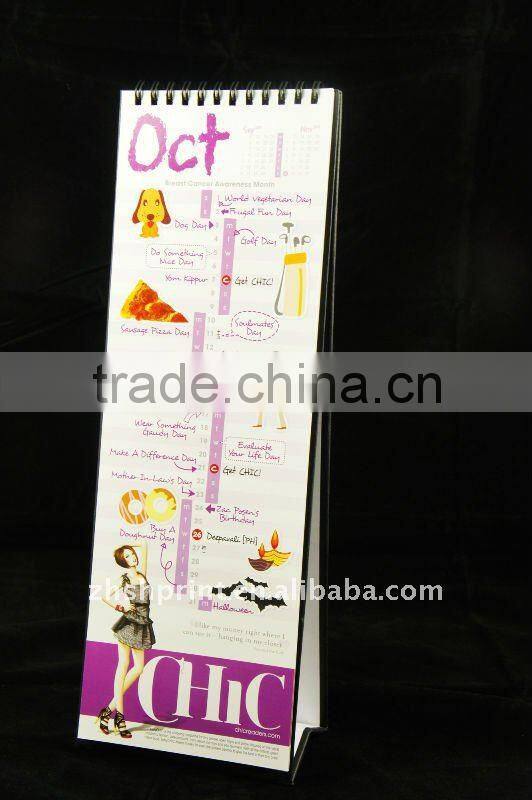 Custom Colorful printing table calendar