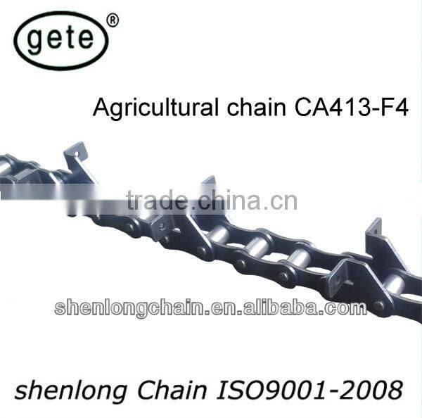 GDR HD agricultural conveyor feeder chain CA413- with K220/K221 attachments both side