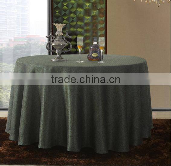 2016 hot sale luxioury Europe-style round polyester jacquard table cloth for wedding banquet