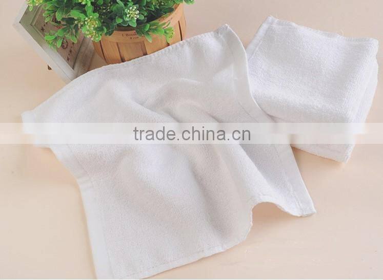 popular 2015 hot sell 100% white Cotton Plain airline disposible hot towel