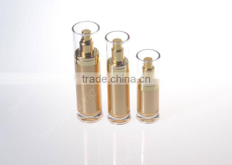 Round Acrylic Cosmetic Plastic Bottle Retail 50ml Cosmetic Lotion Bottle