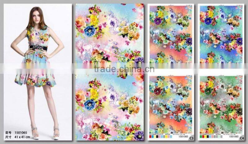 custom design cotton printing textile fabric for dress / bedding / curtain / shirt