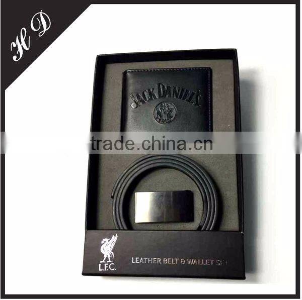Blakc Belt And Wallet Packaging Box