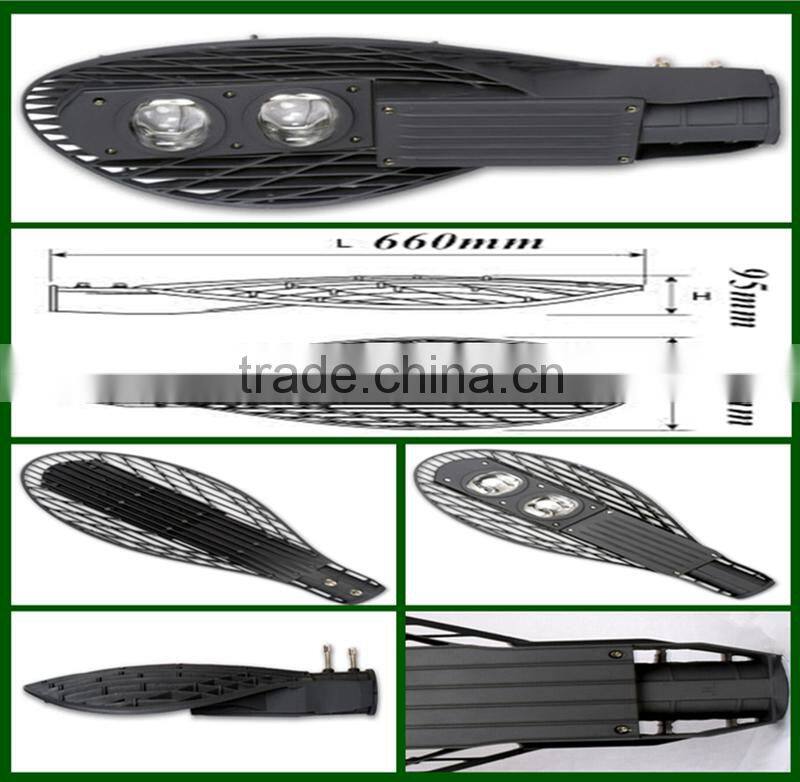 high lumen 80w led street light fittings housing ip65 with cob leds die casting aluminum outdoor road lighting project preferred