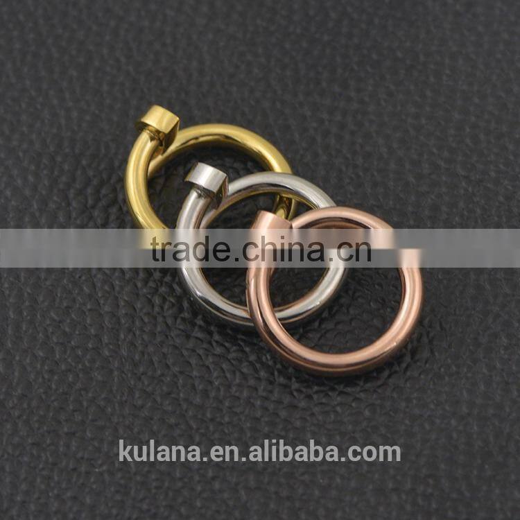 Modern engagement rings twisted nail rings class rings