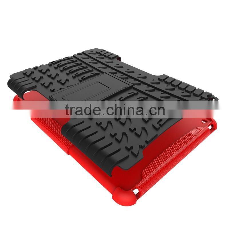 Shock absorption transformer stand armor for iPad Air 2 iPad 6 back case