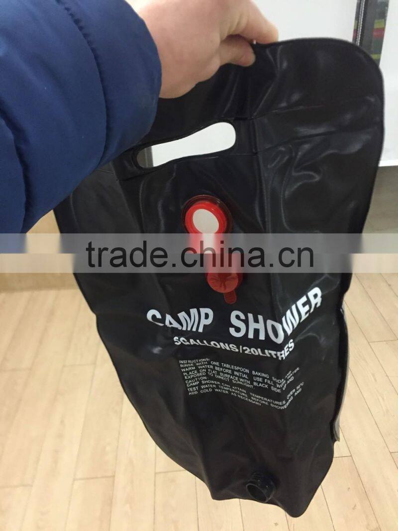 Hot Sales15L Portable Out Door Shower Bag Camping Hanging Shower Bag Super Solar Shower