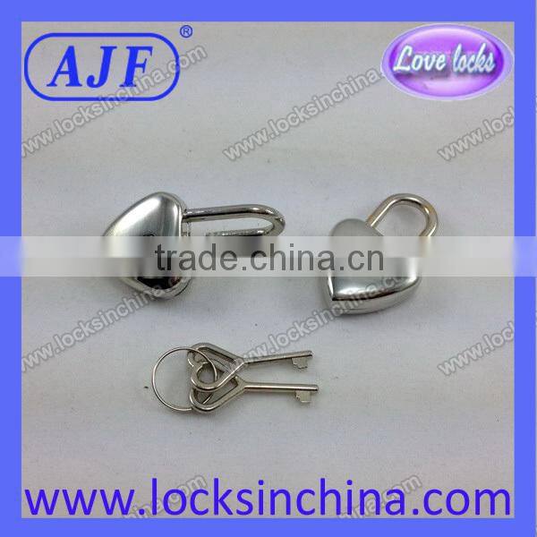 AJF mini golden polished padlock for diary book