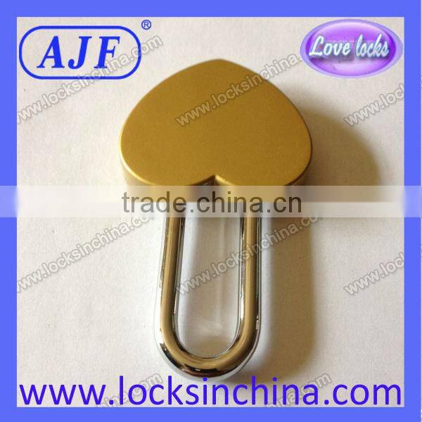 AJF 45mm heart love lock customize love Padlock