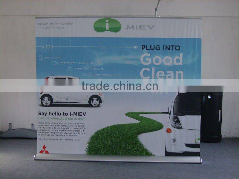 racks for fabric roll up advertising displays