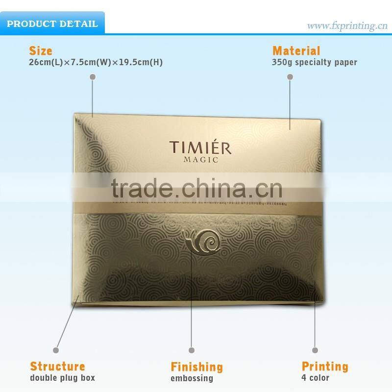 Guangzhou manufacturer custom top design packaging paper cosmetic box