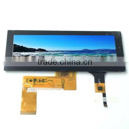 I2C CTP interface 6.5 Inch WVGA 800*320 resolution TFT industrial LCD Module panel