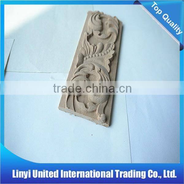 carved wood molding/crown wood mouldings/furniture use decor resin flower