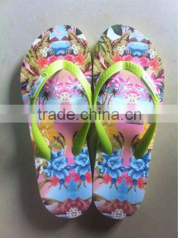 Thermal transfer fashion slipper