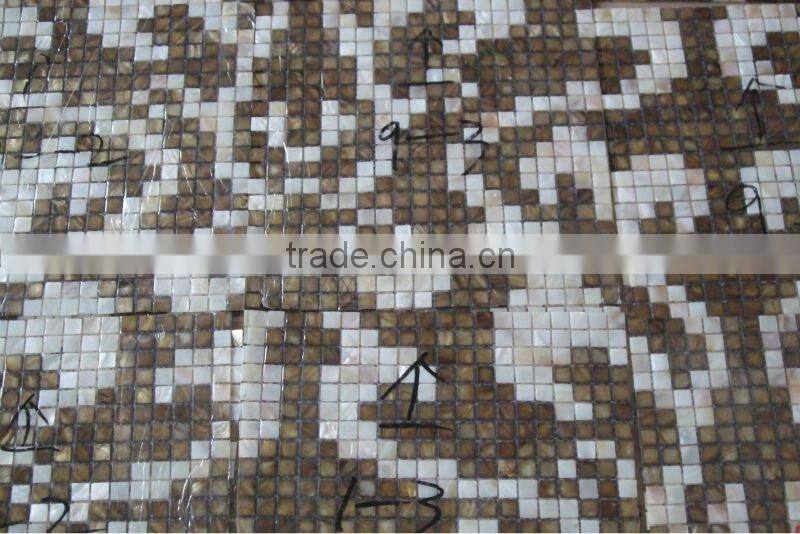 Natural China river mixed mother of pearl mosaic PND tail-on figure