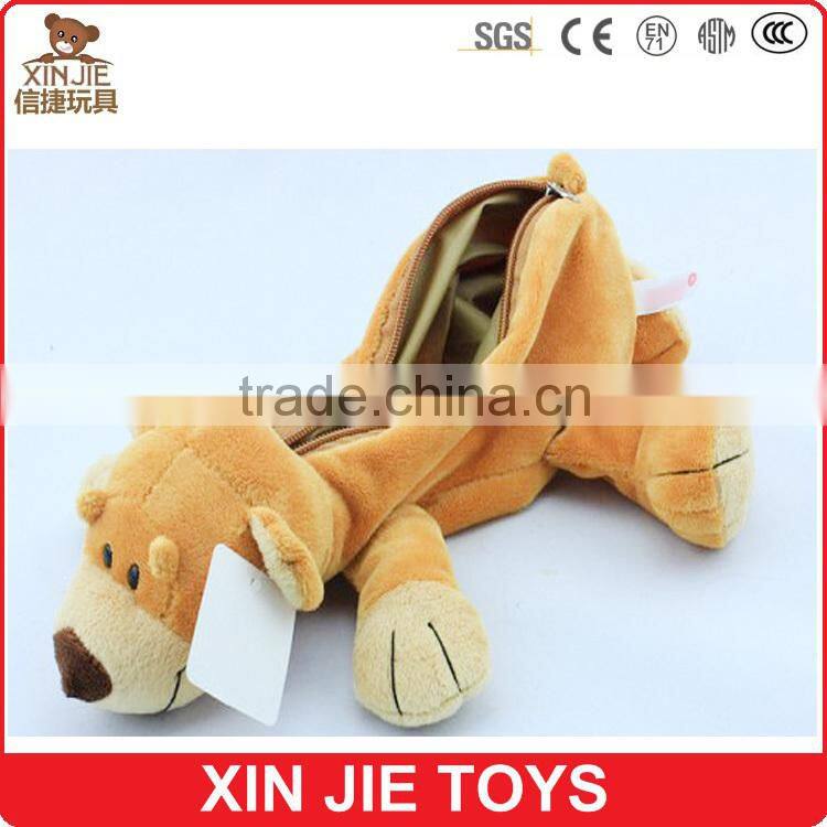 CE standard kids plush pencil bag