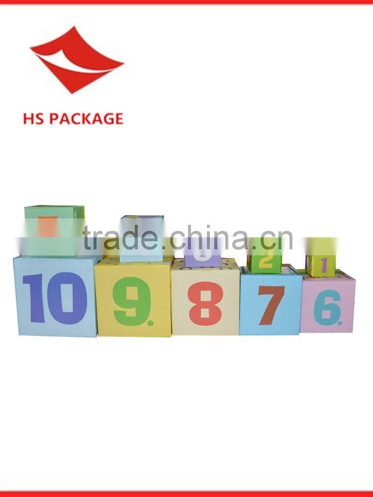 paper nesting boxes children toys