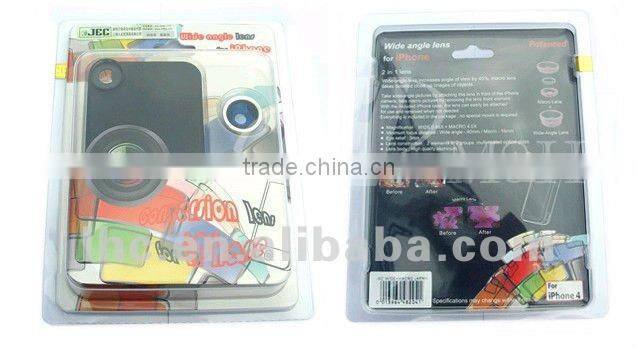 Original JEC Wide angle + Macro Mobile Telephoto Lens for iPhone 4 accessory, Supply accessory only