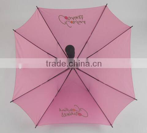 23"*8K xiamen electroplated frame square garden umbrella